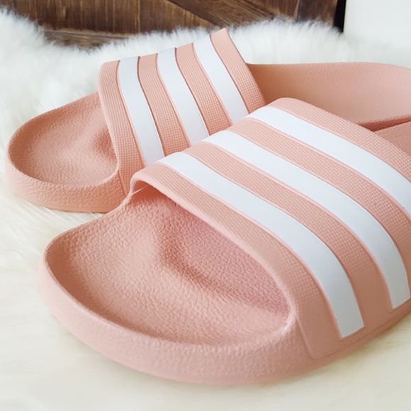 ADIDAS WOMEN'S SWIM ADILETTE AQUA SLIDES - Picture 6 of 8